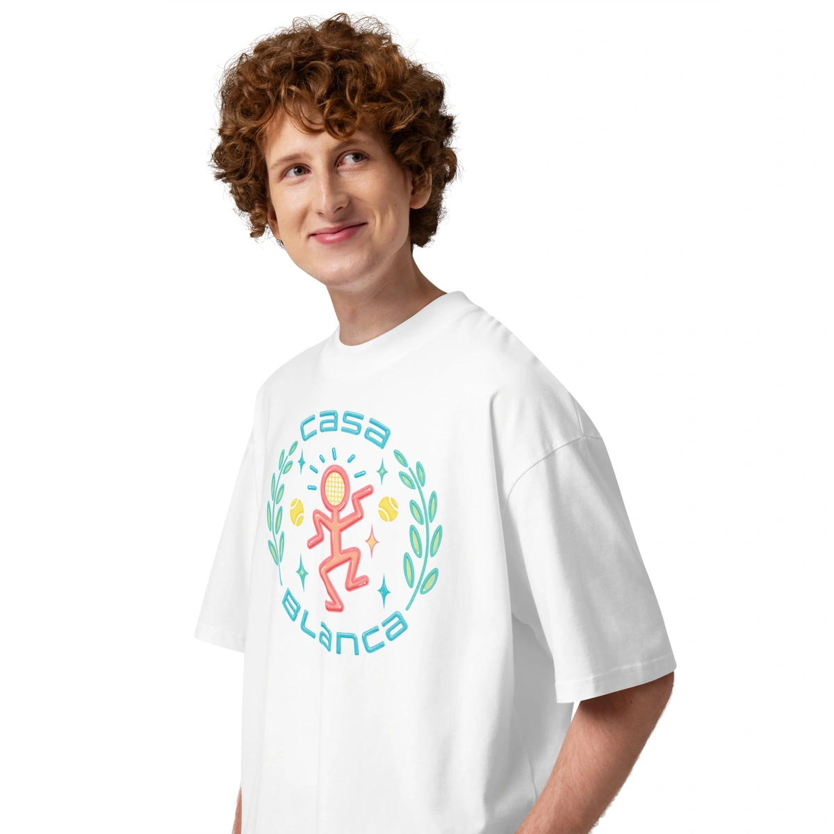 Camiseta Masculina Oversized Casa Blanca Play - Imagem 5