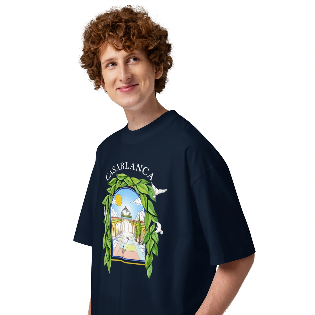 Camiseta Masculina Oversized Casa Blanca Club - Imagem 10