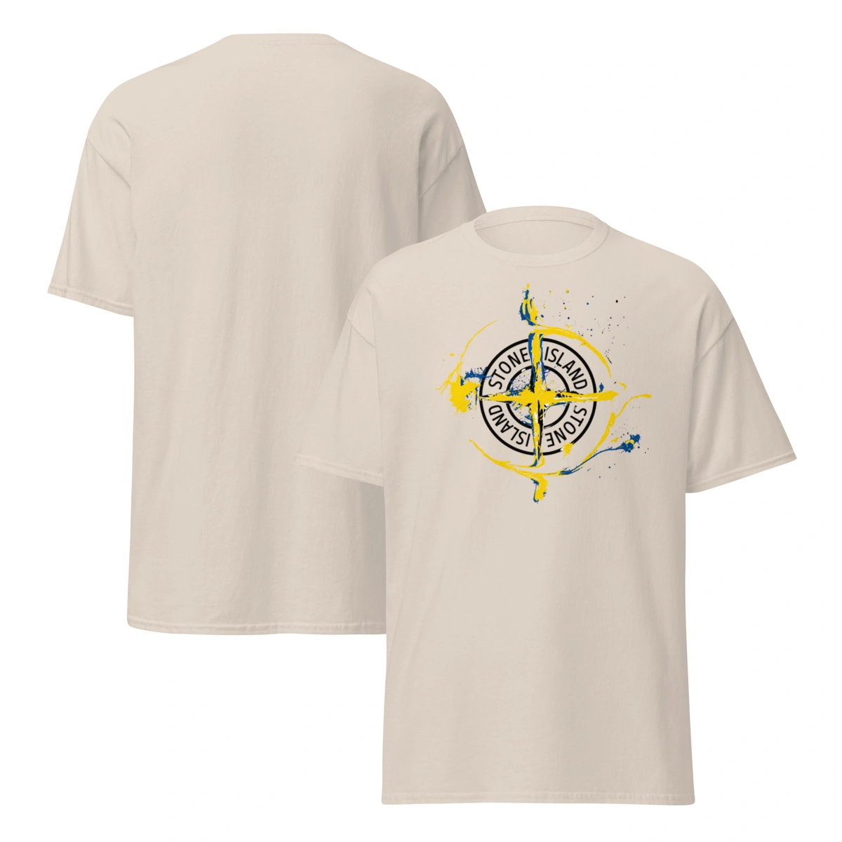 Camiseta Masculina Stone Island Blue & Gold - Imagem 11