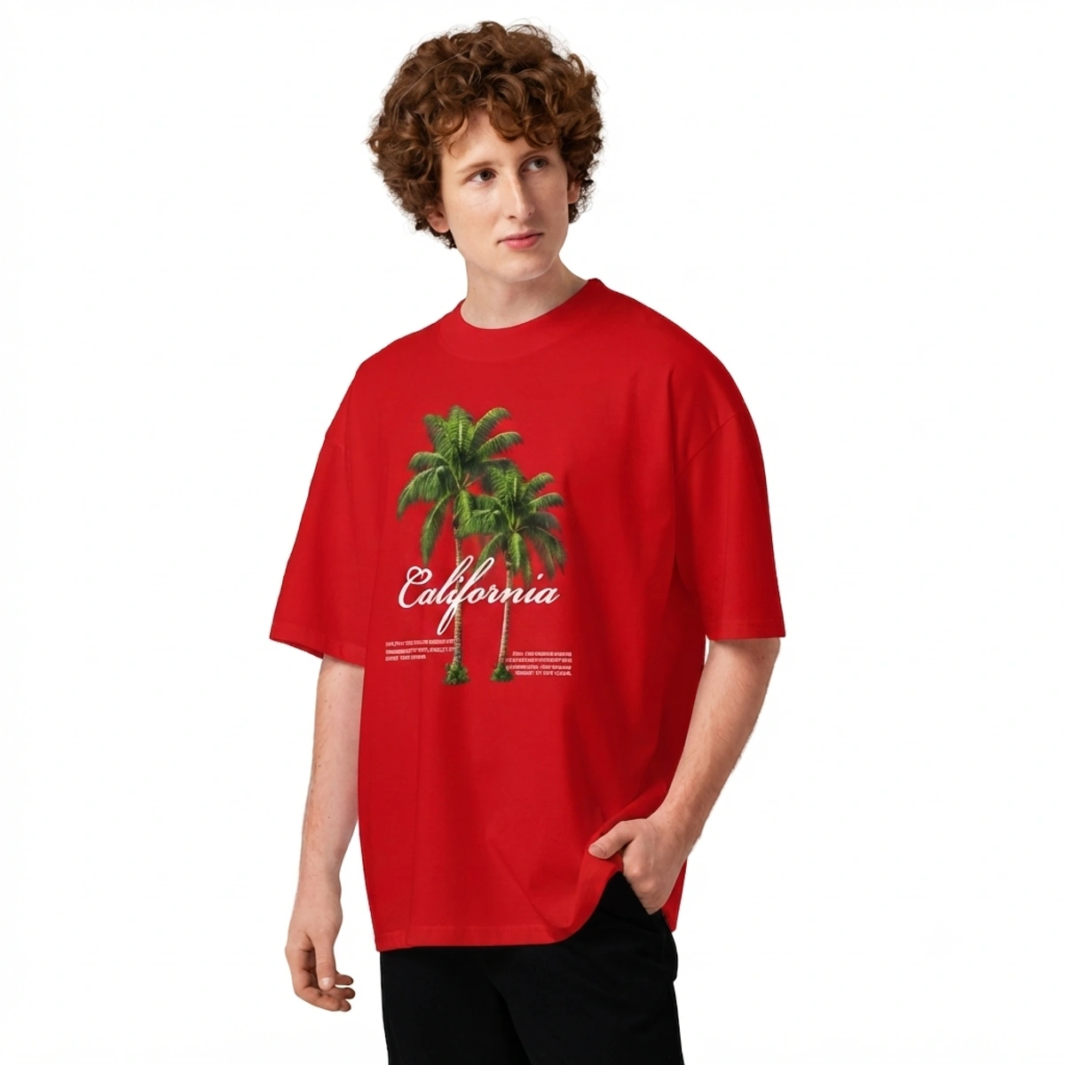 Camiseta Masculina Oversized Califórnia - Imagem 23