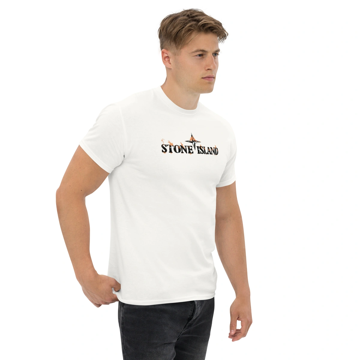 Camiseta Masculina Stone Island Raw Style - Imagem 18