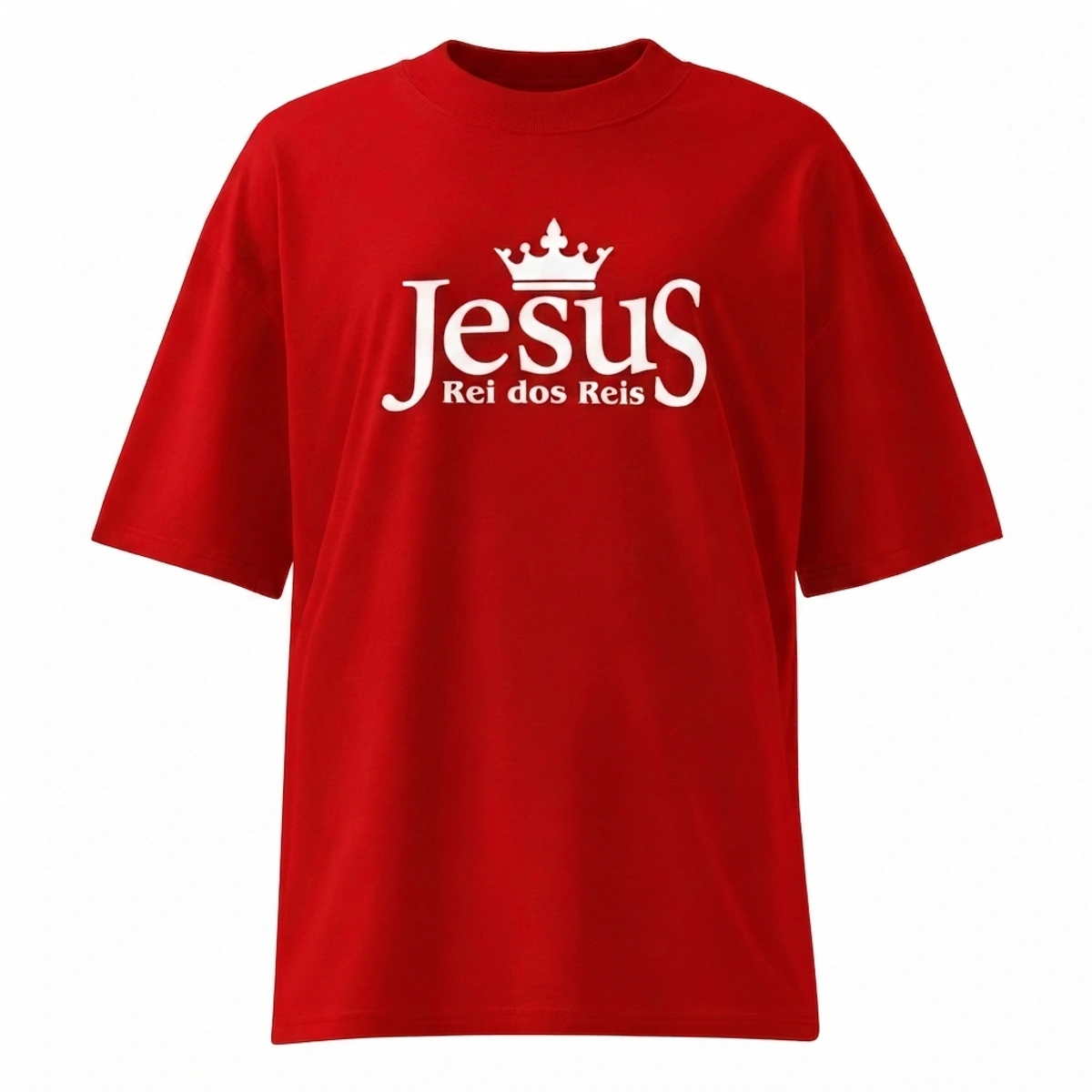 Camiseta Masculina Oversized Jesus Rei dos Reis - Imagem 6