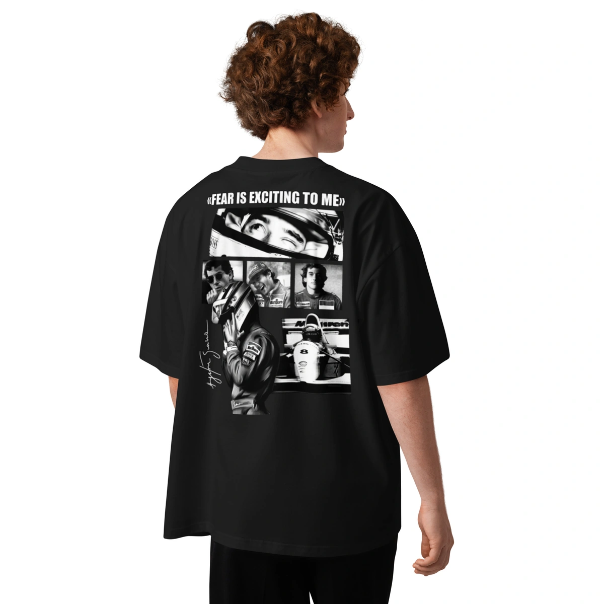 Camiseta Masculina Oversized Ayrton Senna - Imagem 5