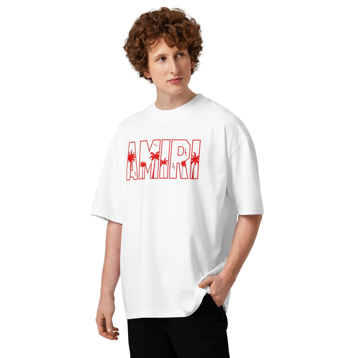 Camiseta Masculina Oversized Amiri Sunset - Imagem 13