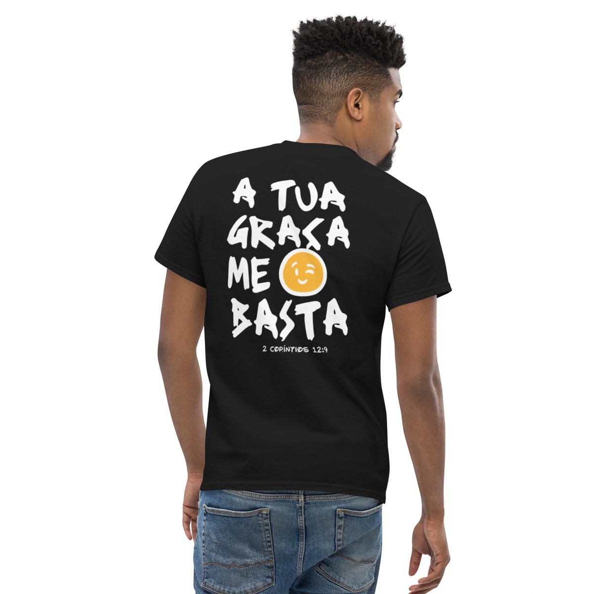 Camiseta Masculina Cristã A Tua Graça Me Basta - Imagem 11