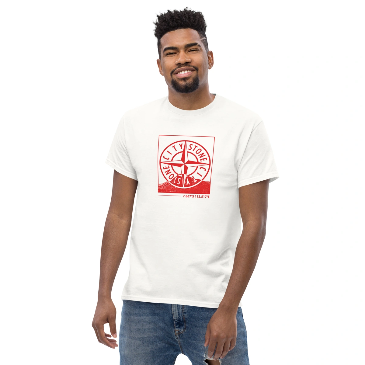 Camiseta Masculina Stone Island Red Edition - Imagem 3