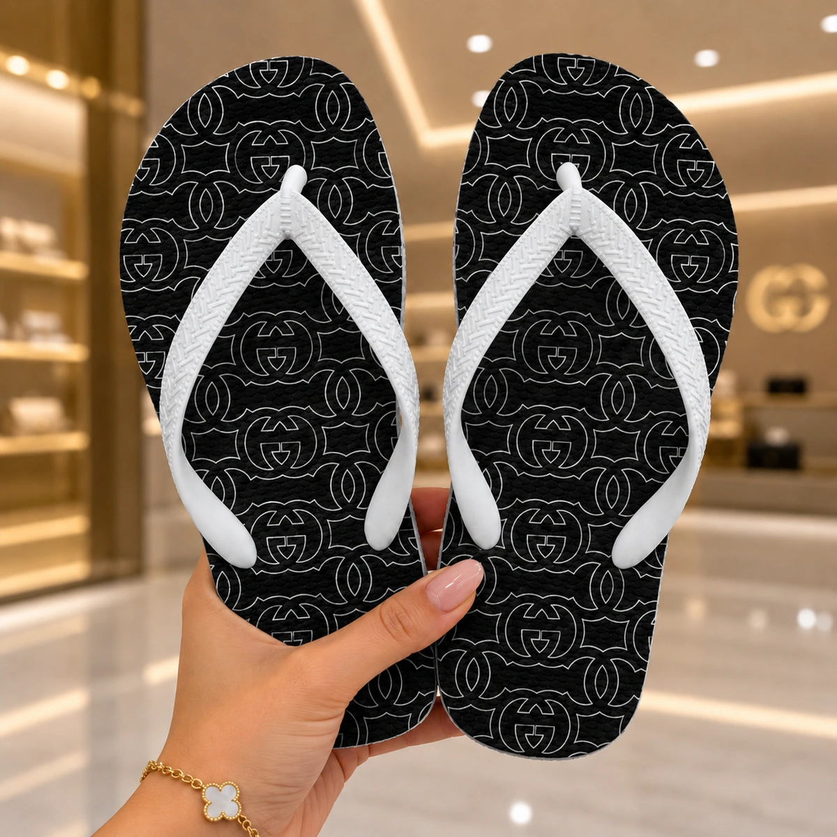 Chinelo Feminino Gucci Dark - Imagem 3