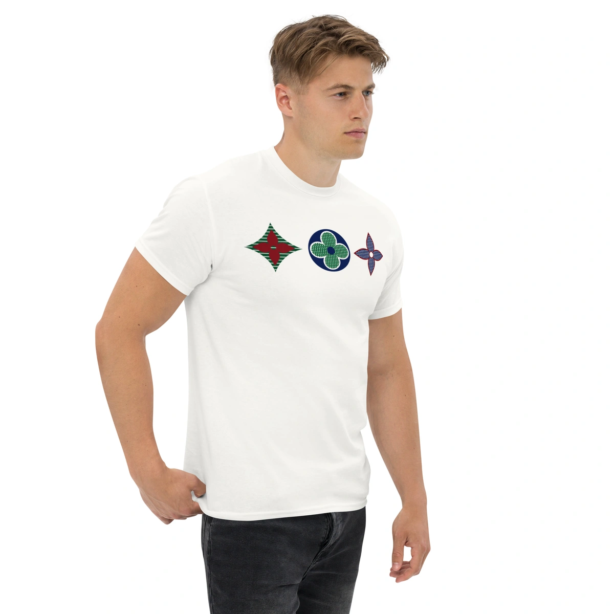 Camiseta Masculina Louis Vuitton Tricolor - Imagem 12