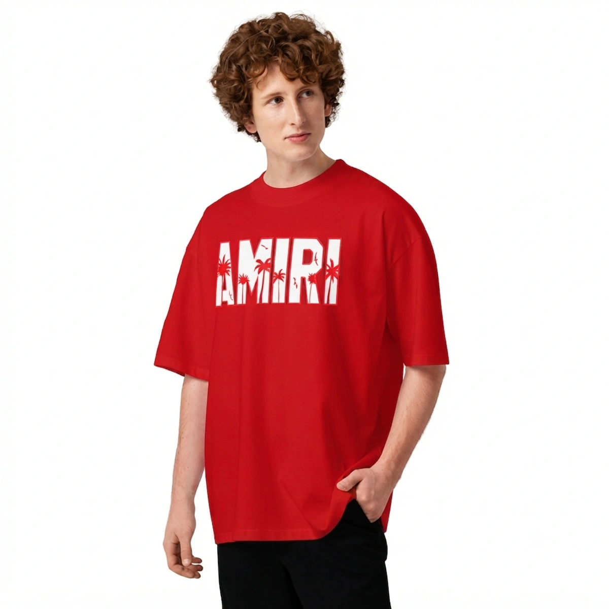 Camiseta Masculina Oversized Amiri Sunset - Imagem 28
