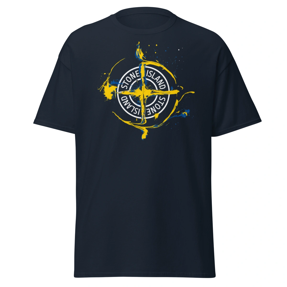 Camiseta Masculina Stone Island Blue & Gold - Imagem 19