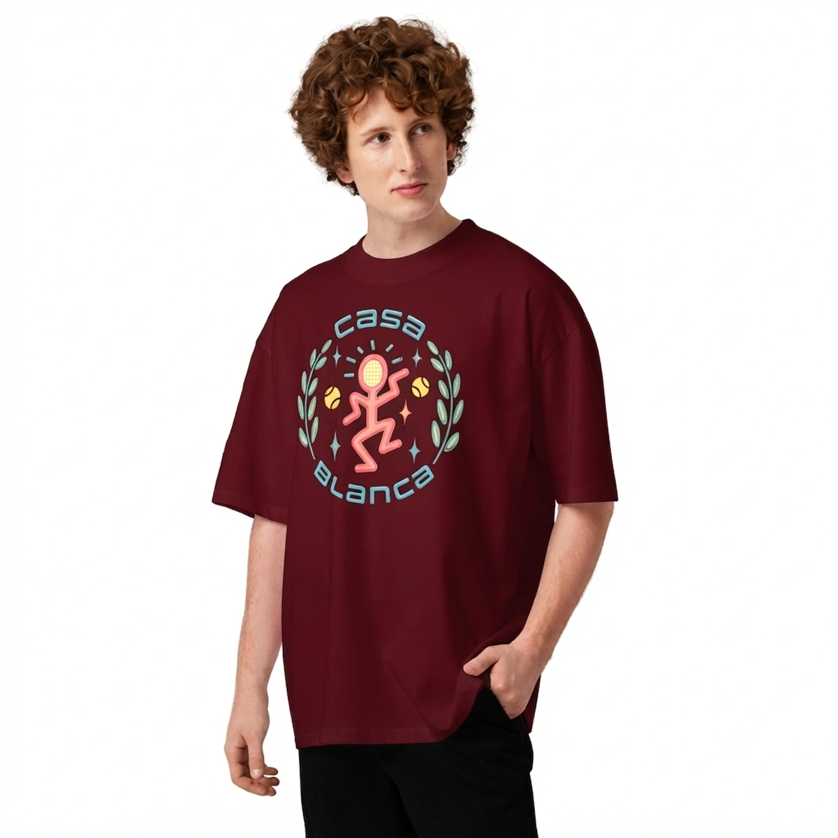 Camiseta Masculina Oversized Casa Blanca Play - Imagem 28