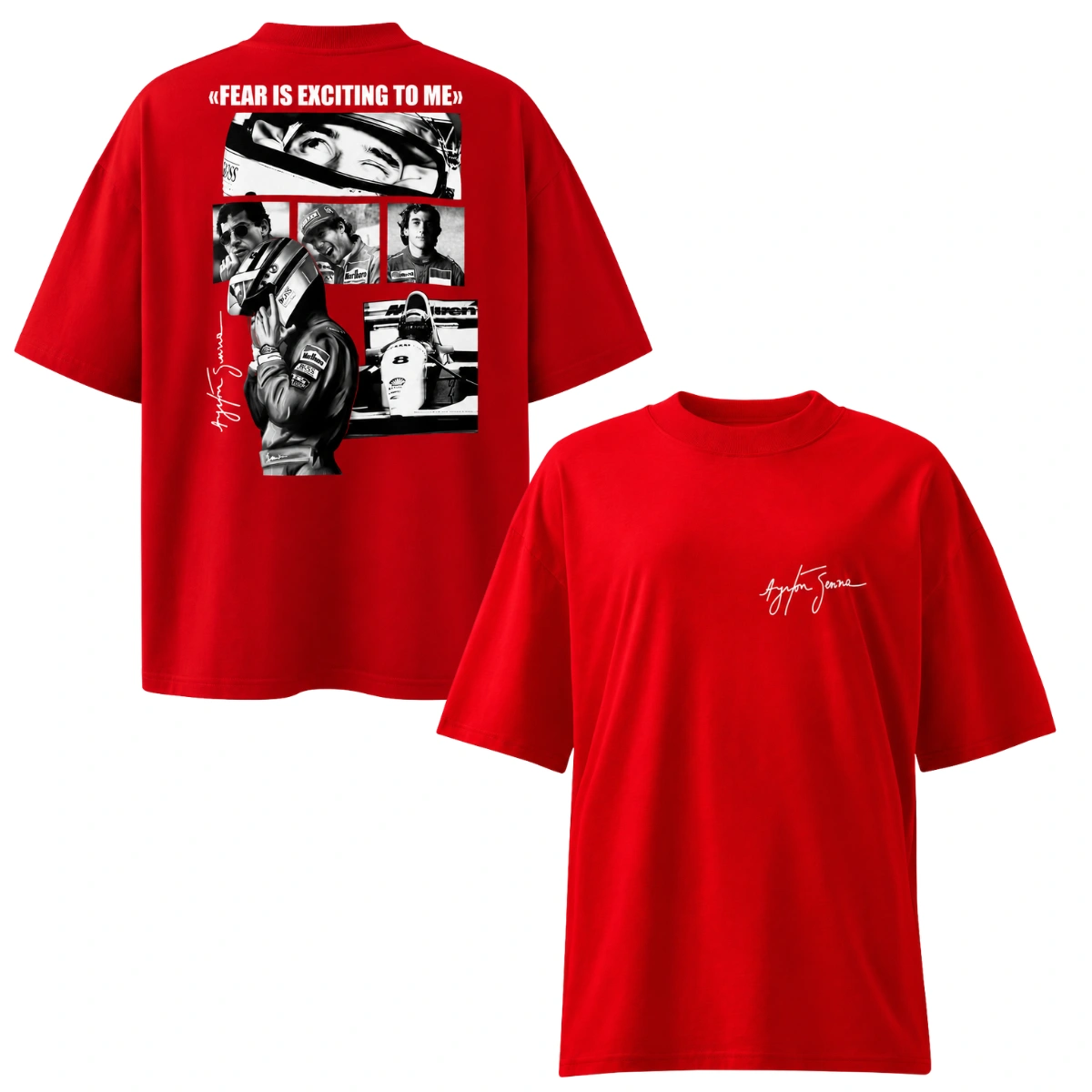 Camiseta Masculina Oversized Ayrton Senna - Imagem 13