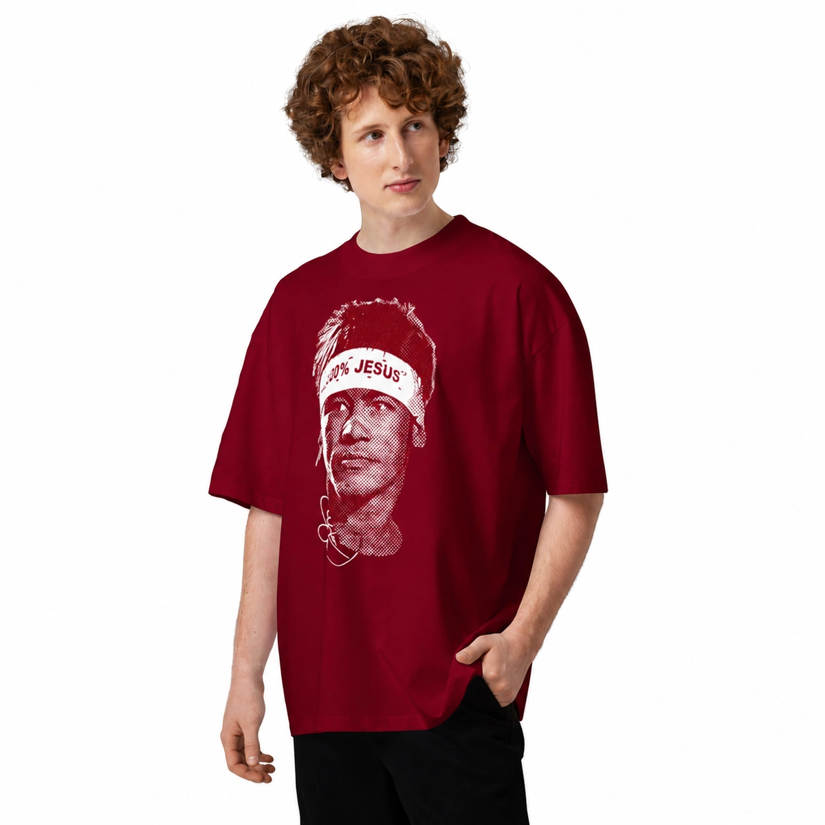 Camiseta Masculina Oversized Neymar 100% Jesus - Imagem 23