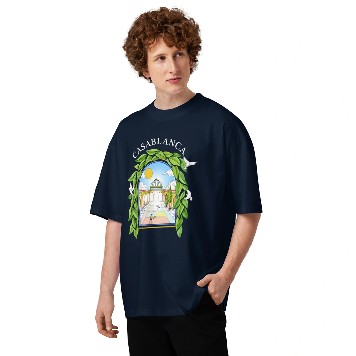 Camiseta Masculina Oversized Casa Blanca Club - Imagem 8