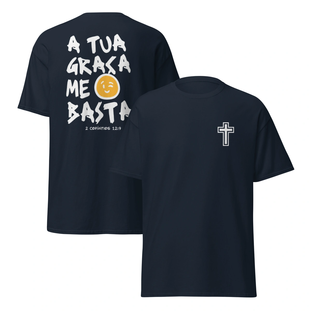 Camiseta Masculina Cristã A Tua Graça Me Basta - Imagem 13