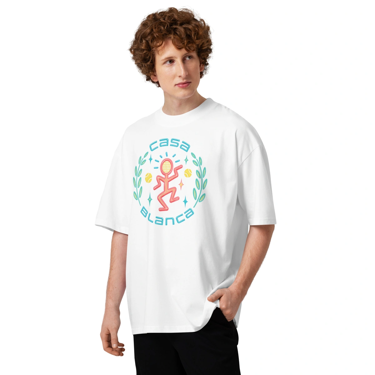 Camiseta Masculina Oversized Casa Blanca Play - Imagem 3