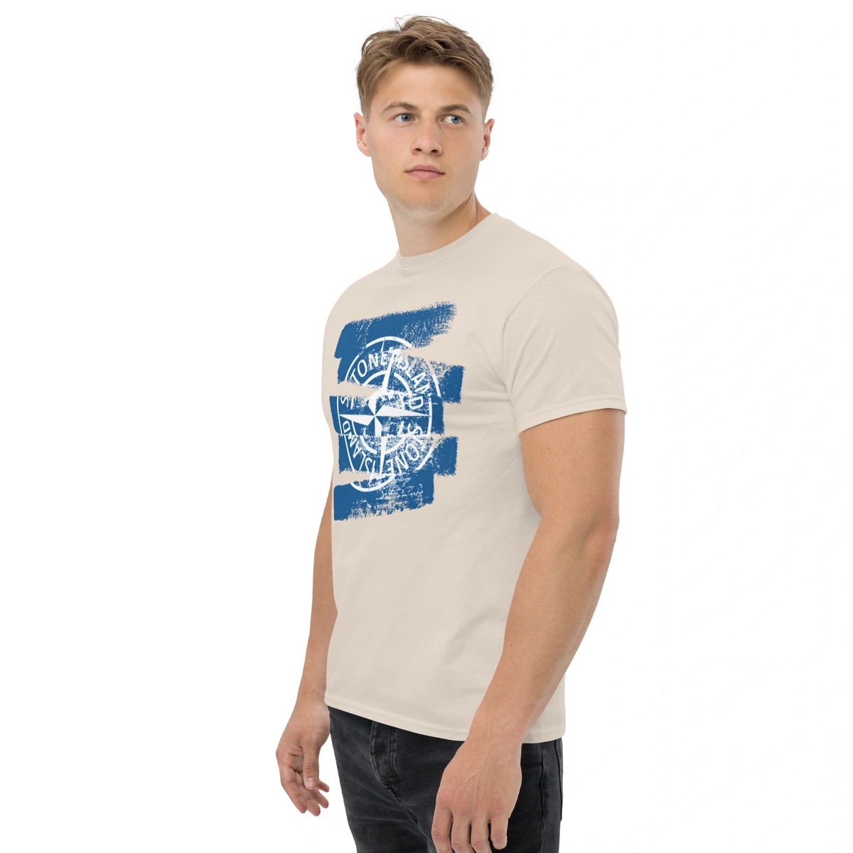 Camiseta Masculina Stone Island Blue Splash - Imagem 30